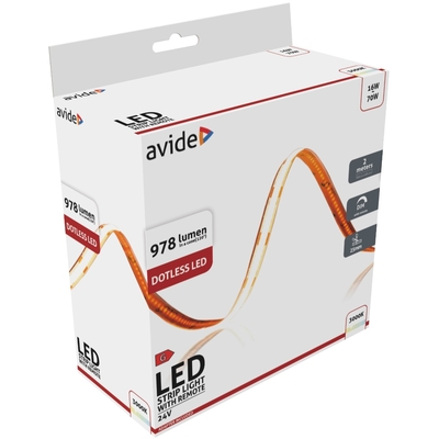 Product Ταινία LED Avide Blister RF 24V COB Θερμό IP20 2m base image