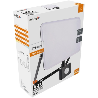 Product Προβολέας LED Avide Slim SMD Framelesss 50W Λευκό 4000K Φωτοκύτταρο base image