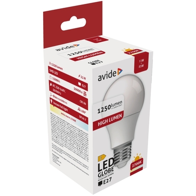 Product Λάμπα LED Avide Κοινή A60 11W E27 Θερμό 2700K base image