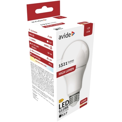Product Λάμπα LED Avide Κοινή A60 13W E27 Θερμό 2700K base image