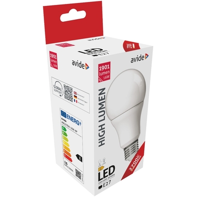 Product Λάμπα LED Avide Κοινή A70 16W E27 Θερμό 2700K Υψηλής Φωτεινότητας base image