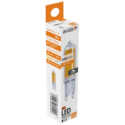 Product Λάμπα LED Avide 5W G9 COB NW 4000K Dimmable base image