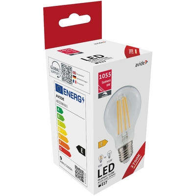 Product Λάμπα LED Avide Κοινή 9W E27 360° Θερμό 2700K Υψηλής Φωτεινότητας Dimmable base image