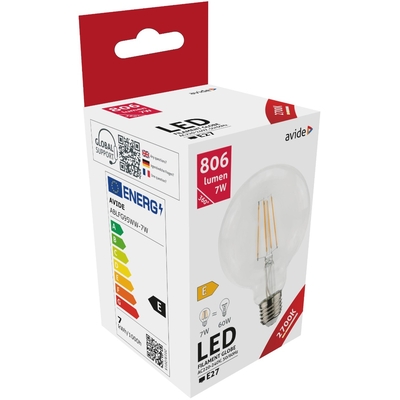 Product Λάμπα LED Avide Κοινή G95 7W E27 360° Θερμό 2700K base image