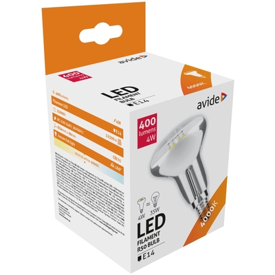 Product Λάμπα LED Avide R50 4W E14 160° Λευκό 4000K base image