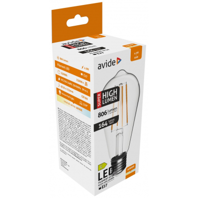 Product Λάμπα LED Avide ST58 4.9W E27 NW 4000K SHL base image