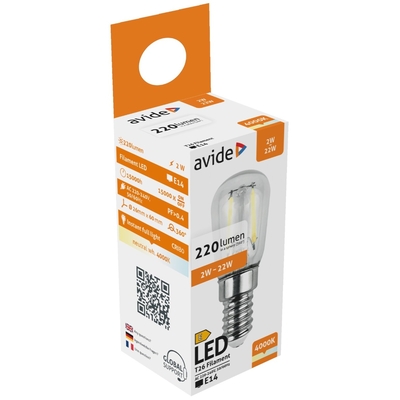 Product Λάμπα LED Avide T26 2W E14 Λευκό 4000K base image