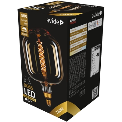 Product Λάμπα LED Avide Jumbo Ross 8W E27 2400K Dimmable 180x295mm base image