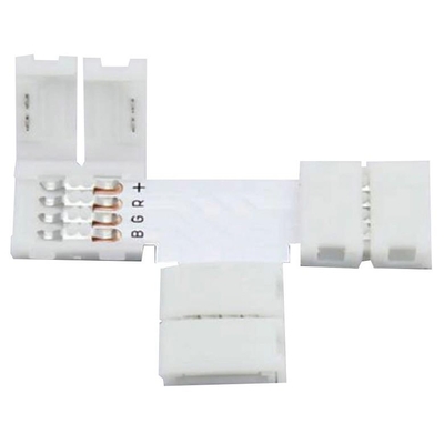 Product Connector LED Avide με κλιπ 12V RGB T (8τμχ) base image