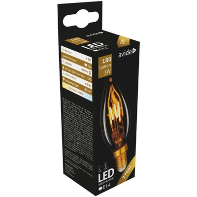 Product Λάμπες LED Avide Soft Κερί 3W E14 360° Θερμό 2700K base image