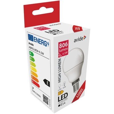 Product Λάμπα LED Avide Σφαιρική G45 6.5W E14 Θερμό 2700K Υψηλής Φωτεινότητας base image