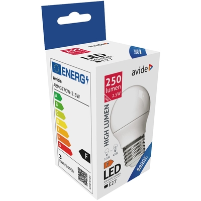 Product Λάμπα LED Avide Σφαιρική G45 2.5W E27 Ψυχρό 6400K base image