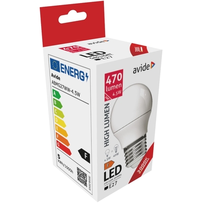 Product Λάμπα LED Avide Σφαιρική G45 4.5W E27 Θερμό 3000K base image