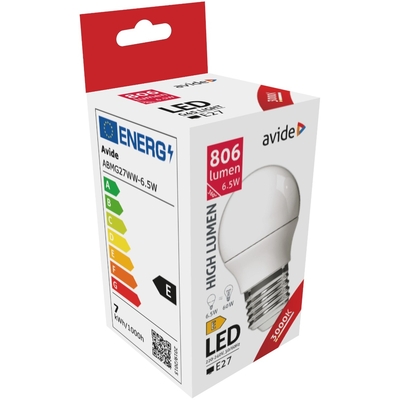 Product Λάμπα LED Avide Globe Mini G45 6.5W E27 WW 3000K base image