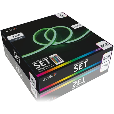 Product Ταινία LED Avide Neon RGB 12V με Τηλεχειριστήριο 5m base image