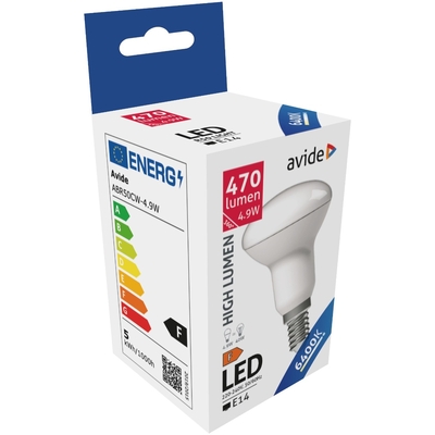 Product Λάμπα LED Avide R50 4.9W E14 Ψυχρό 6400K base image