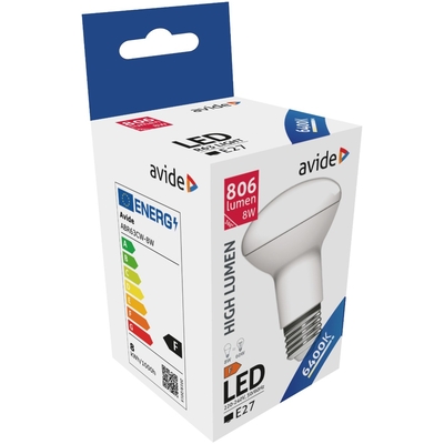 Product Λάμπα LED Avide R63 8W E27 Ψυχρό 6400K base image