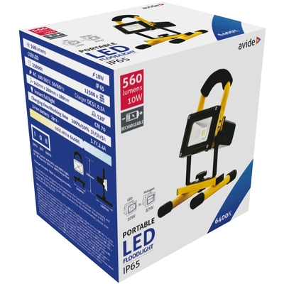 Product Προβολέας Εργασίας LED Avide Επαναφορτιζόμενος 10W Ψυχρό 6400K base image