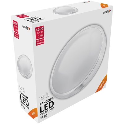 Product Πλαφονιέρα Οροφής Avide LED Μοντέρνα Pandora (Αλουμίνιο) 18W 330*100mm Λευκό 4000K base image
