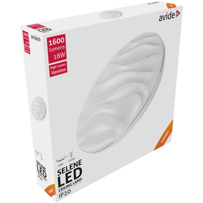 Product Φωτιστικό Οροφής Avide LED Oyster Selene 18W 330*68mm NW 4000K base image