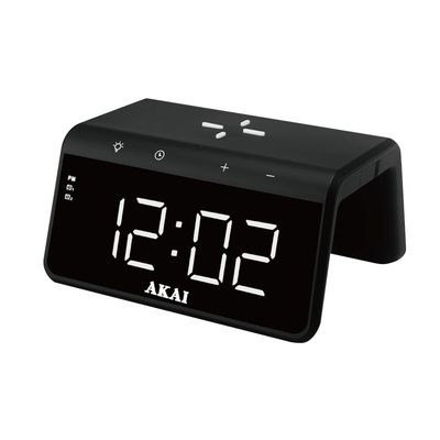 Product Ψηφιακό Ρολόι Akai ACRB-2000 ξυπνητήρι με ασύρματη φόρτιση  15W base image