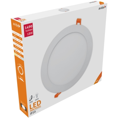 Product Φωτιστικό Οροφής Avide LED Χωνευτό Στρογγυλό Αλουμίνιο 18W Λευκό 4000K base image