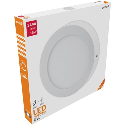 Product Φωτιστικό Οροφής Avide LED Επιτοίχιο Στρογγυλό Αλουμίνιο 18W Λευκό 4000K base image