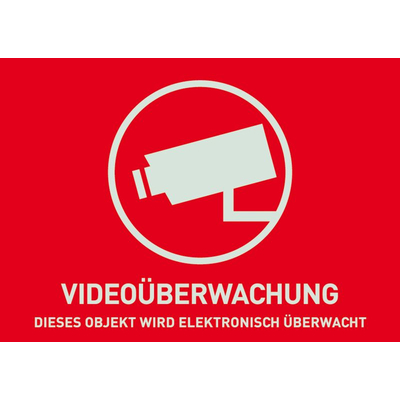 Product Αυτοκόλλητο Abus warning video surveillance - 148 x 105 mm base image