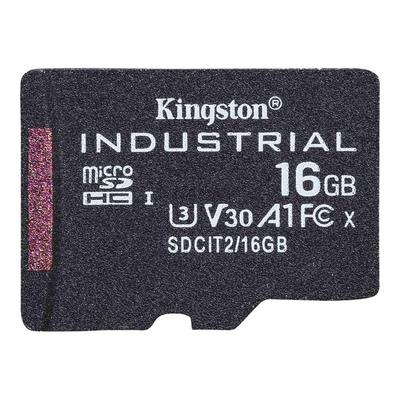 Product Κάρτα Μνήμης MicroSDHC 16GB Kingston Industrial - UHS-I base image