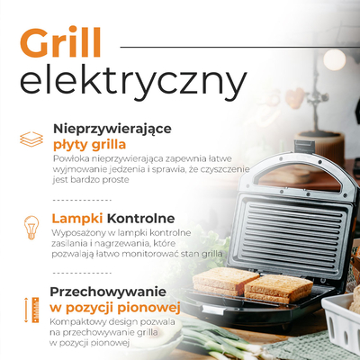 Product Σαντουιτσιέρα Adler 1000w Black base image