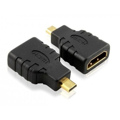 Product Αντάπτορας HDMI Powertech θηλυκό σε HDMI Micro αρσενικό ADA-H002, μαύρος base image