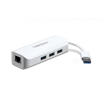 Product USB Hub Trendnet USB 3.0 To 1 Gbit Ethernet Adapter And 3x USB 3.0 base image