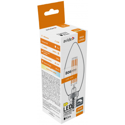 Product Λάμπα LED Avide Candle 5.9W E14 NW 4000K Dimmable base image