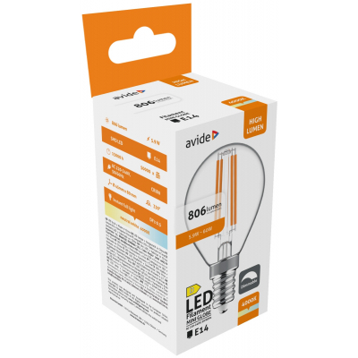 Product Λάμπα LED Avide Mini Globe 5.9W E14 NW 4000K Dimmable base image