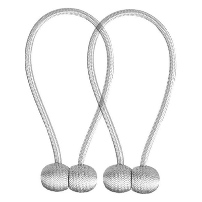 Product Αμπράζ Μαγνητική Δέστρα Ag701 για Κουρτίνες, 47Cm, Γκρι, 2Τμχ base image