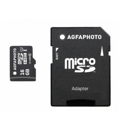 Product Κάρτα Μνήμης MicroSDHC AgfaPhoto 16GB Mobile High Speed Class 10 + Adapter base image
