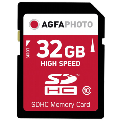 Product Κάρτα Μνήμης SDHC 32GB AgfaPhoto Card High Speed Class 10 UHS I base image