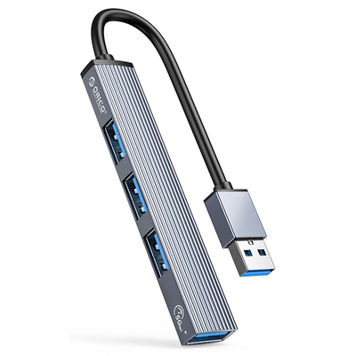 Product USB Hub Orico Ah-A13, 4X Θυρών, USB 3.0, 5Gbps, Γκρι base image