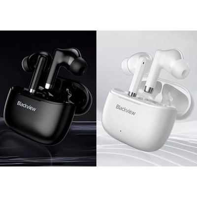 Product Bluetooth Handsfree Blackview BT5.3 EARBUDS 4 with CHARGING DOCK White base image