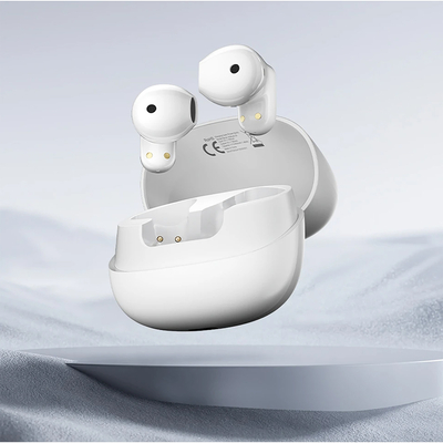 Product Bluetooth Headset Blackview Bt5.4 Ipx4 Waterproof Airbuds 20 With Charging Dock Frost White  base image