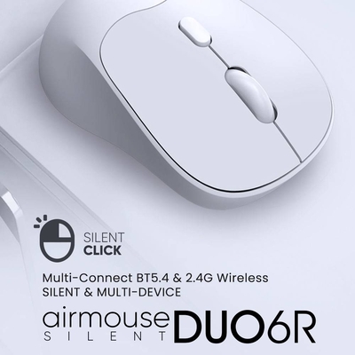 Product Ποντίκι Ασύρματο Alcatroz Silent Bt5.4 Duo 6r Cloud base image