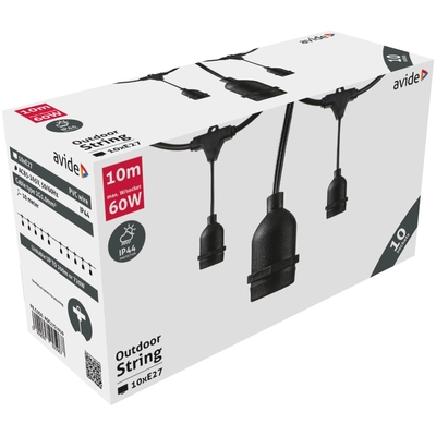 Product Εξωτερική Γιρλάντα Avide E27 10m 10 Θέσεων base image