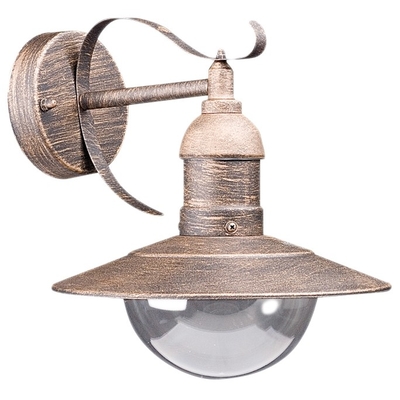 Product Εξωτερικό Φωτιστικό Avide Τοίχου Imperial 1xE27 IP44 Αντίκα Χρυσό base image