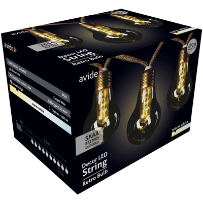 Product Εξωτερική Γιρλάντα Avide 5m Θερμό Decor 3xAA (Δεν περιλαμβ.) base image