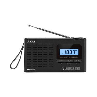 Product Φορητό Ραδιόφωνο Akai APR-600 με Bluetooth, USB, micro SD, AM/FM και οθόνη base image