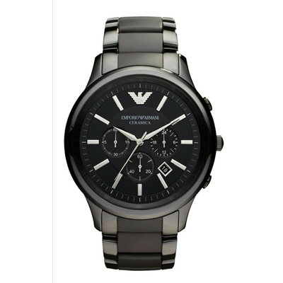 Product Ανδρικό Ρολόι Armani Ar1452 (43mm) Κεραμικό Μπρασελέ Μαύρο base image