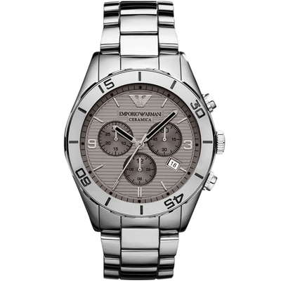 Product Ανδρικό Ρολόι Armani Ar1462 (43mm) Μεταλλικό Μπρασελέ Ασημί base image