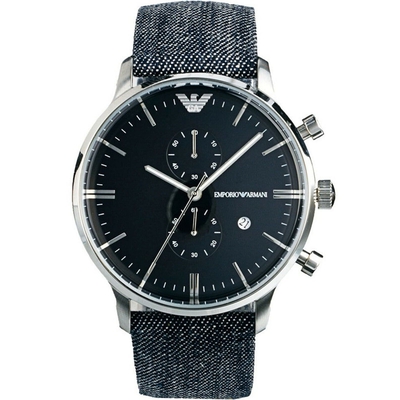 Product Ανδρικό Ρολόι Armani Ar1690 (43mm) Υφασμάτινο Λουράκι Μπλε base image
