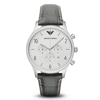 Product Ανδρικό Ρολόι Armani Ar1861 (43mm) Δερμάτινο Λουράκι Πράσινο base image