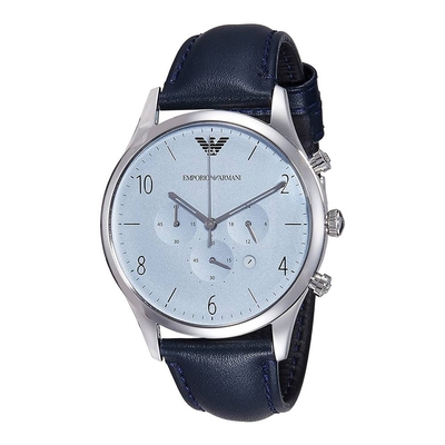 Product Ανδρικό Ρολόι Armani Ar1889 (42mm) Δερμάτινο Λουράκι Μπλε base image